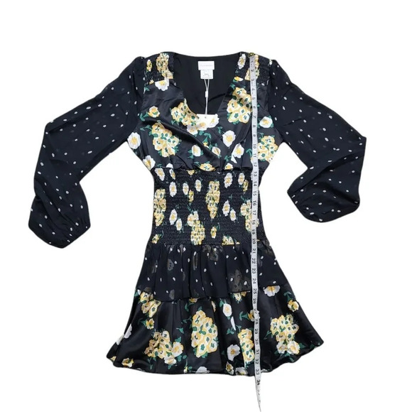 Foxiedox Anemone Smocked Mixed-Print Dress - Picture 11 of 14